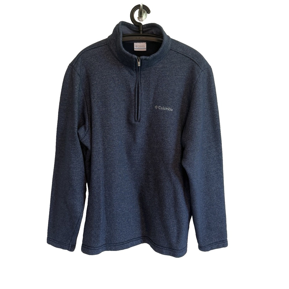 Columbia Mens 1/4 Zip Pullover Sweater Sz L Minimalist Layers Casual Activewear